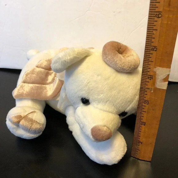 Vintage Plush Cute Baby Polar Bear with Halo and Angel Wings - Picture 3 of 5